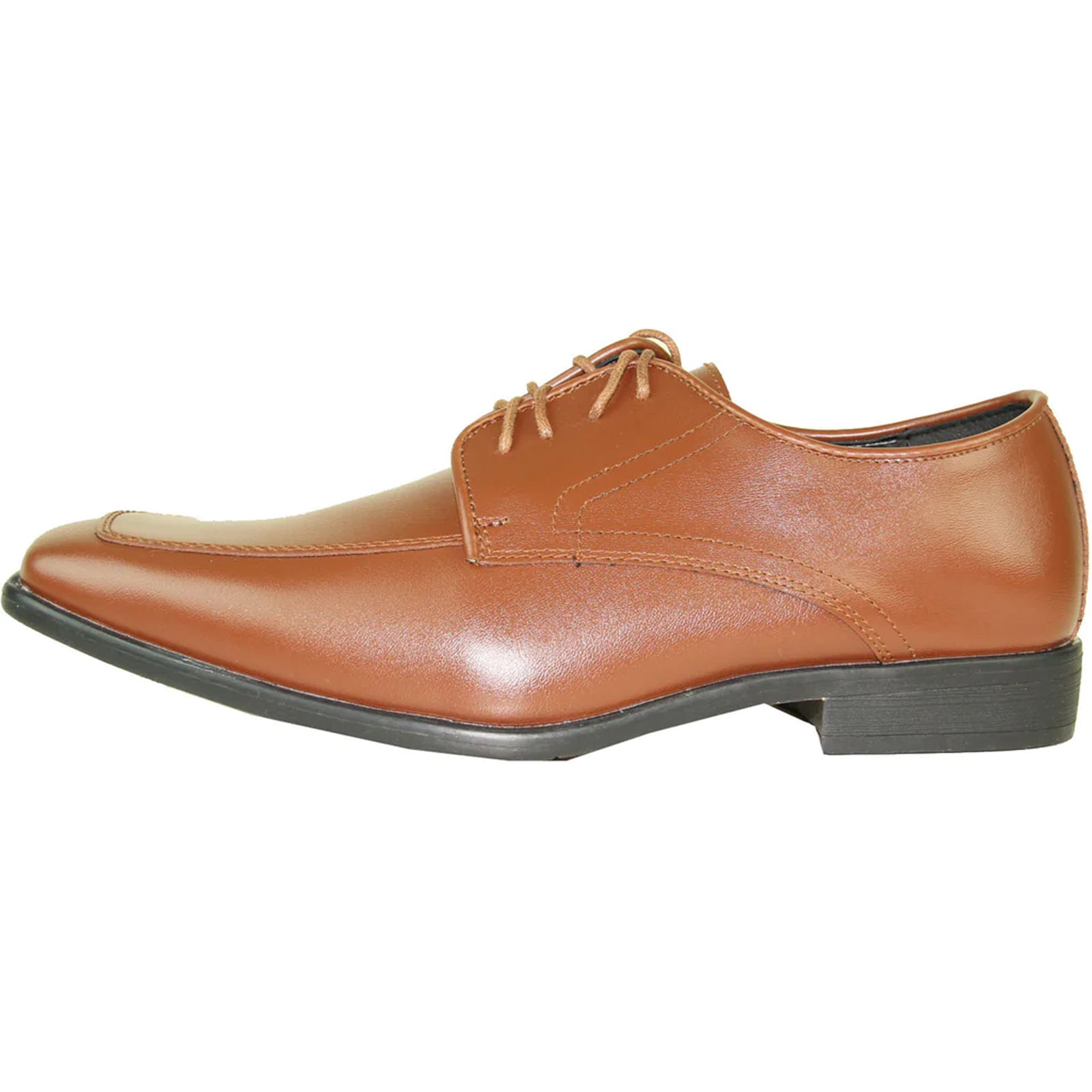 Mens Formal Oxford Lace Up Dress & Tuxedo Shoe in Light Brown