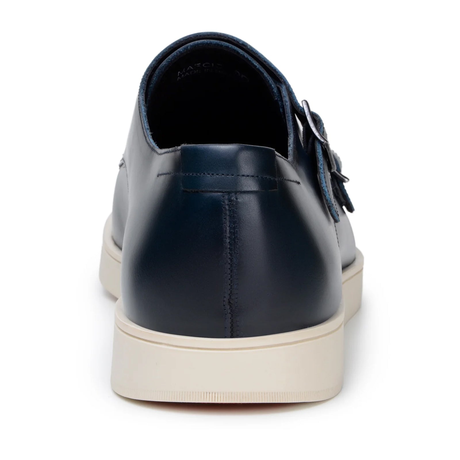 Men’s Belvedere Marcio Nappa Leather Double Monkstrap Casual Dress Shoe in Navy