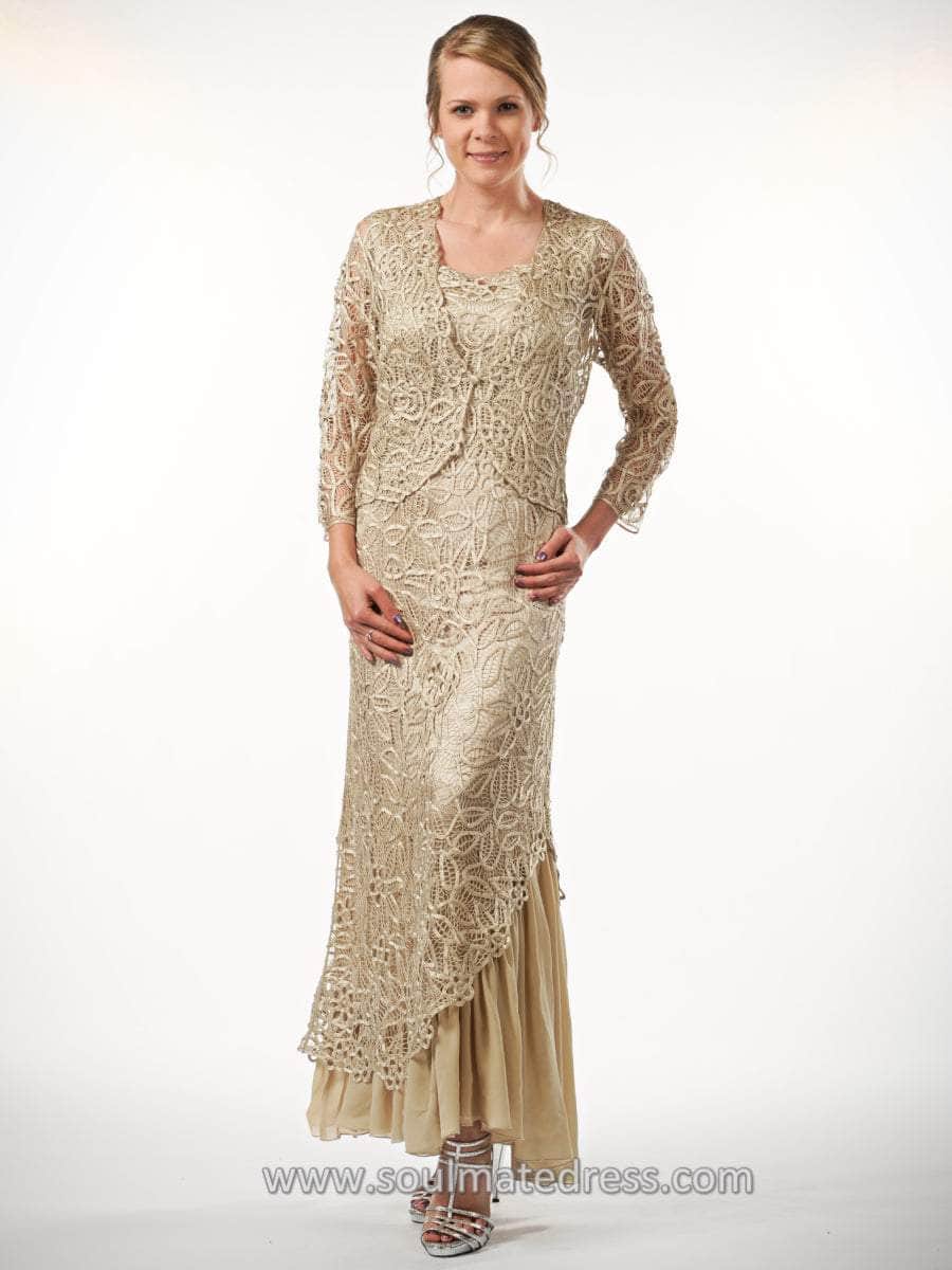 Two Piece Bolero Jacket And Dress Set