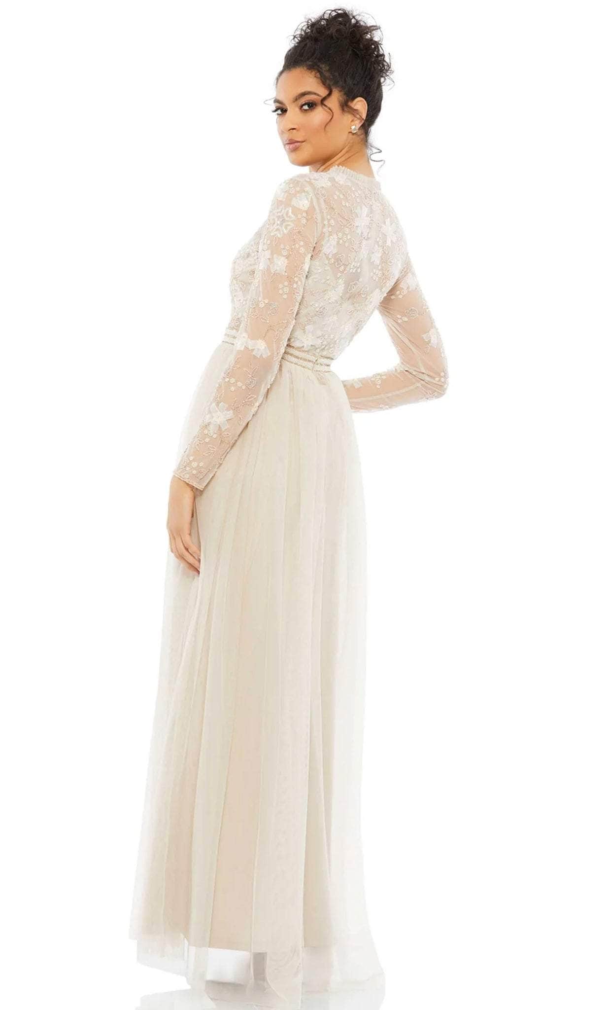 Modest Flowy A-line Heavenly Gown