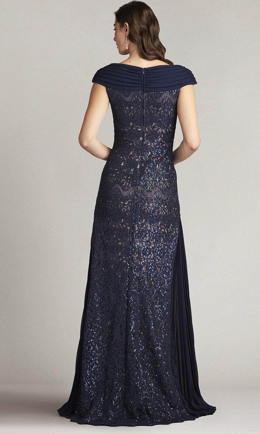 Embroidered Off-Shoulder Evening Gown