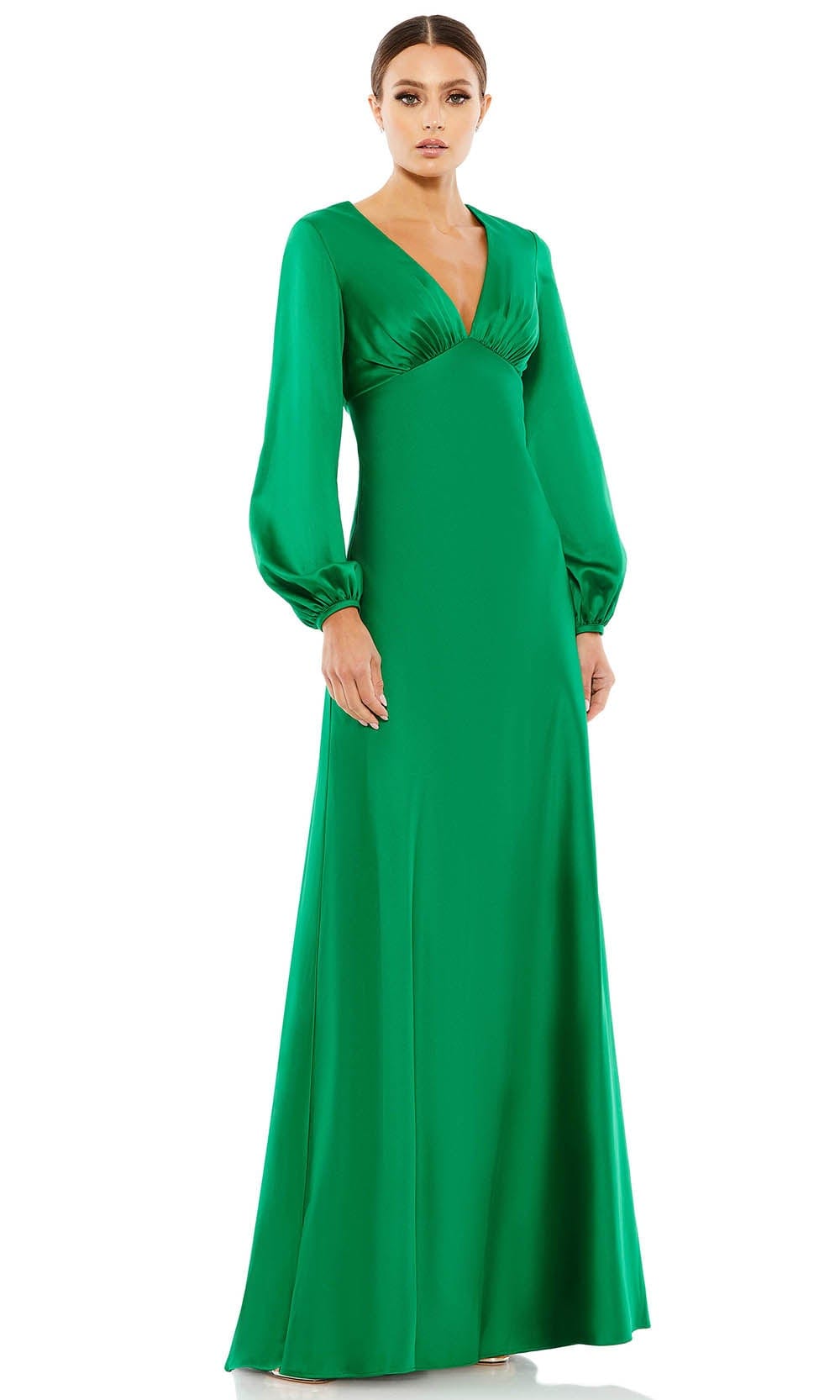 Bishop Sleeve Evening Gown | Couture Candy