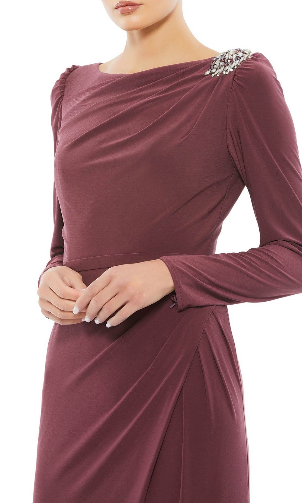 Bateau Evening Mother of the Bride Dress