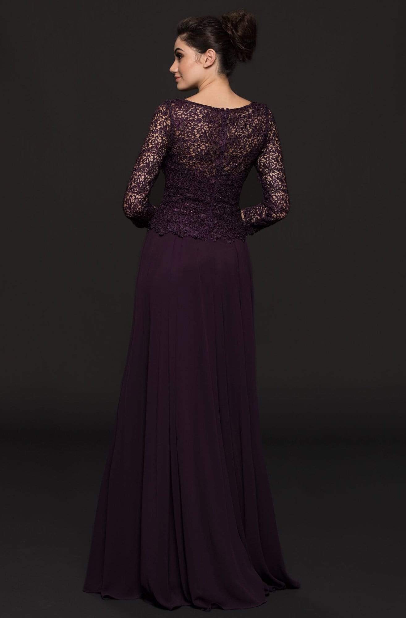 M223 Embroidered Quarter Length Sleeves Dress