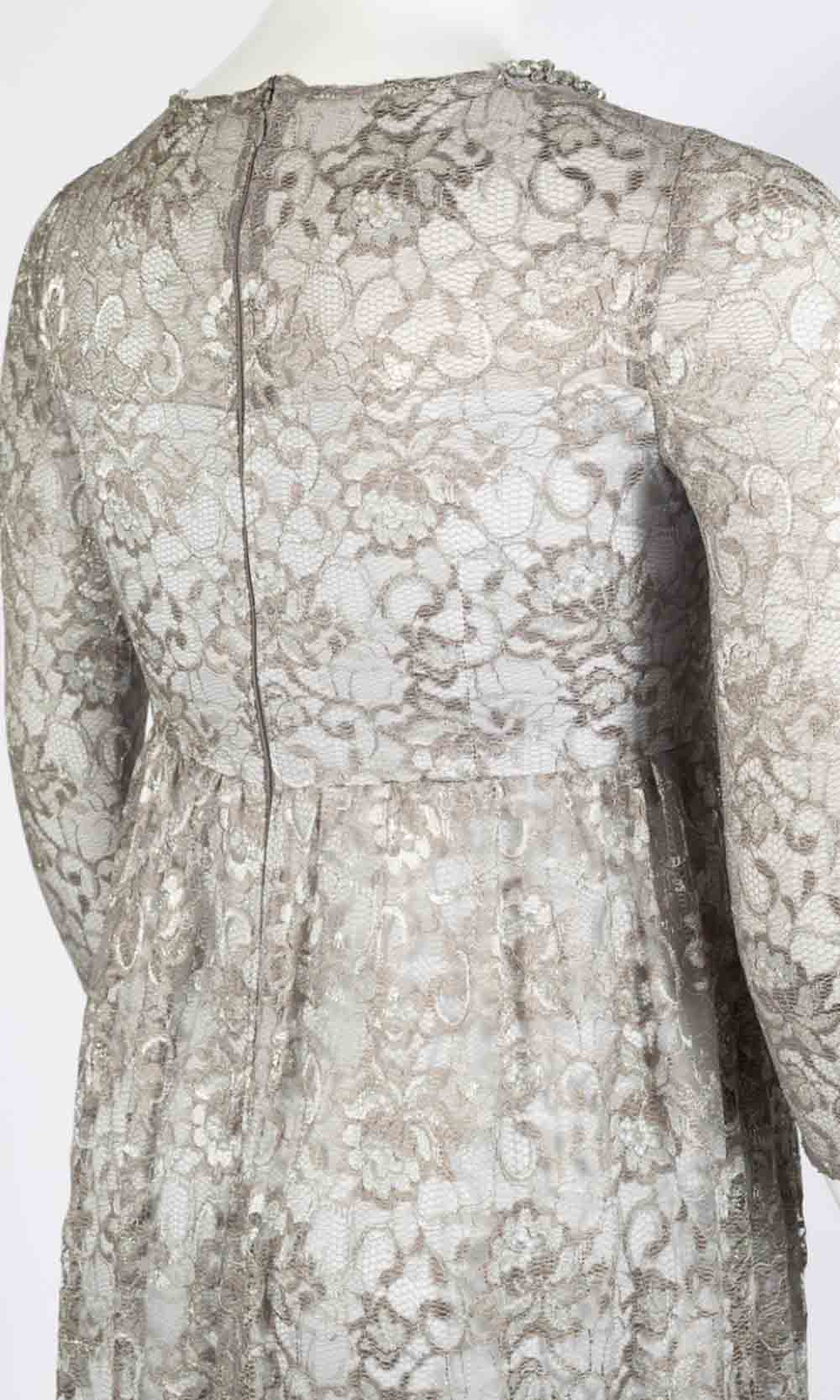 AP1E203486 Lace Evening Dress