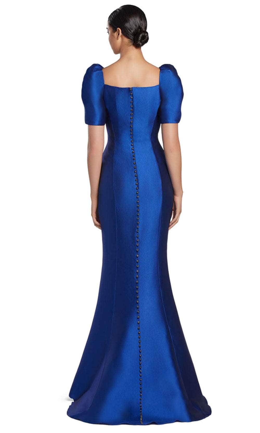 Square Neck Mermaid Evening Gown