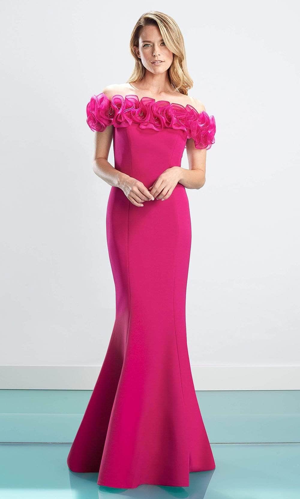 Ruffled Ornate Evening Dress 1461