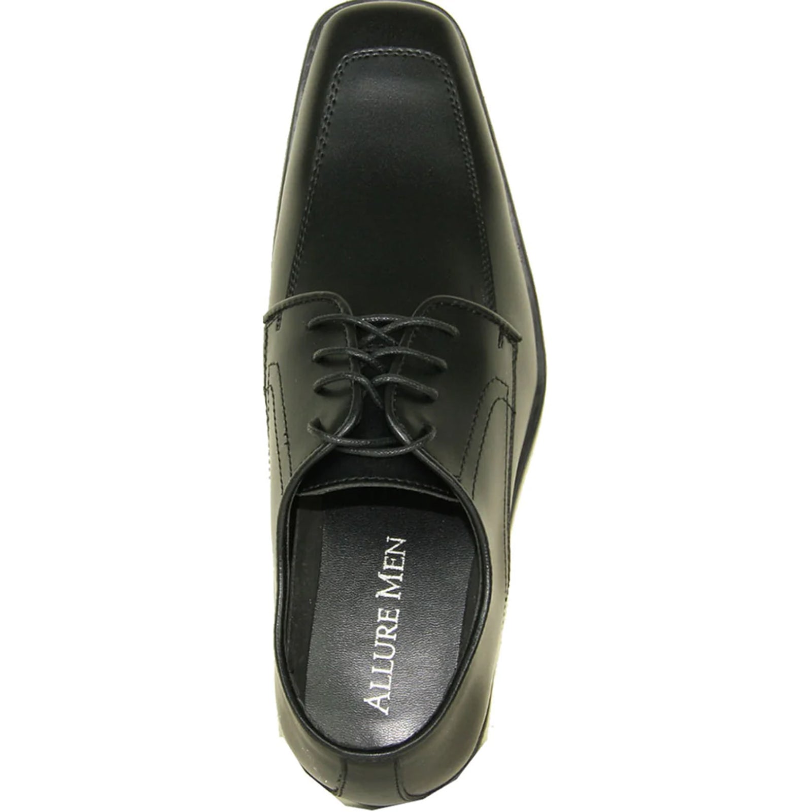 Mens Formal Oxford Lace Up Dress & Tuxedo Shoe in Matte Black
