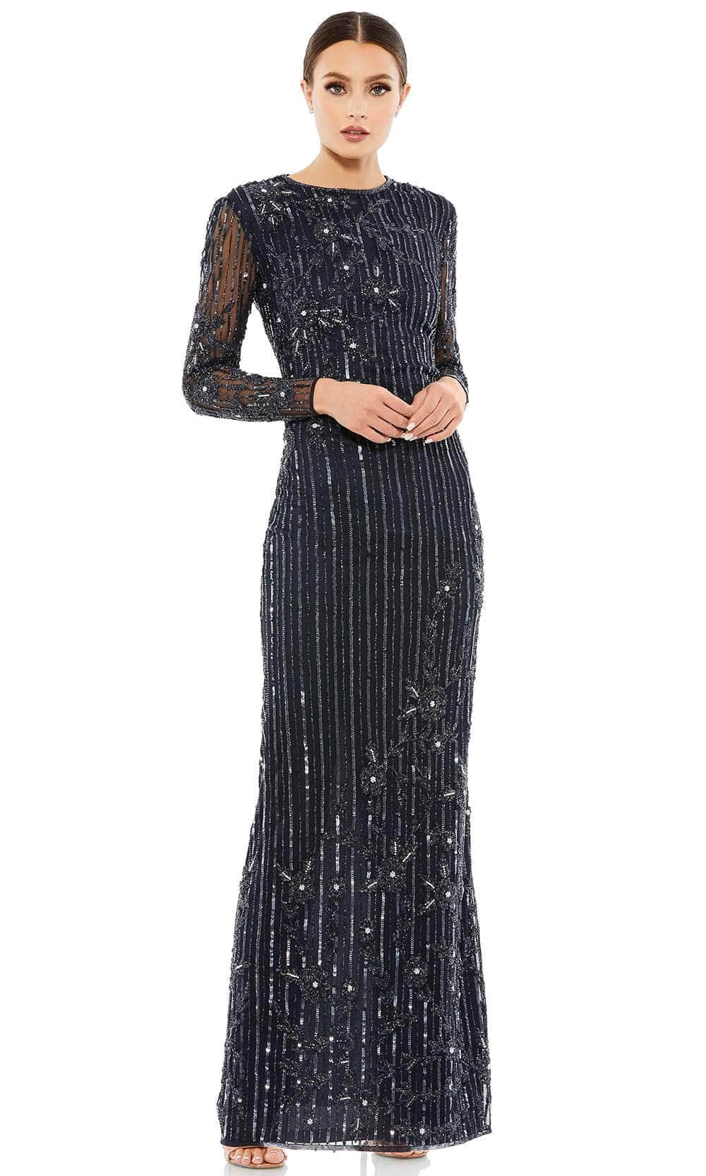 Long Sleeve Evening Dress