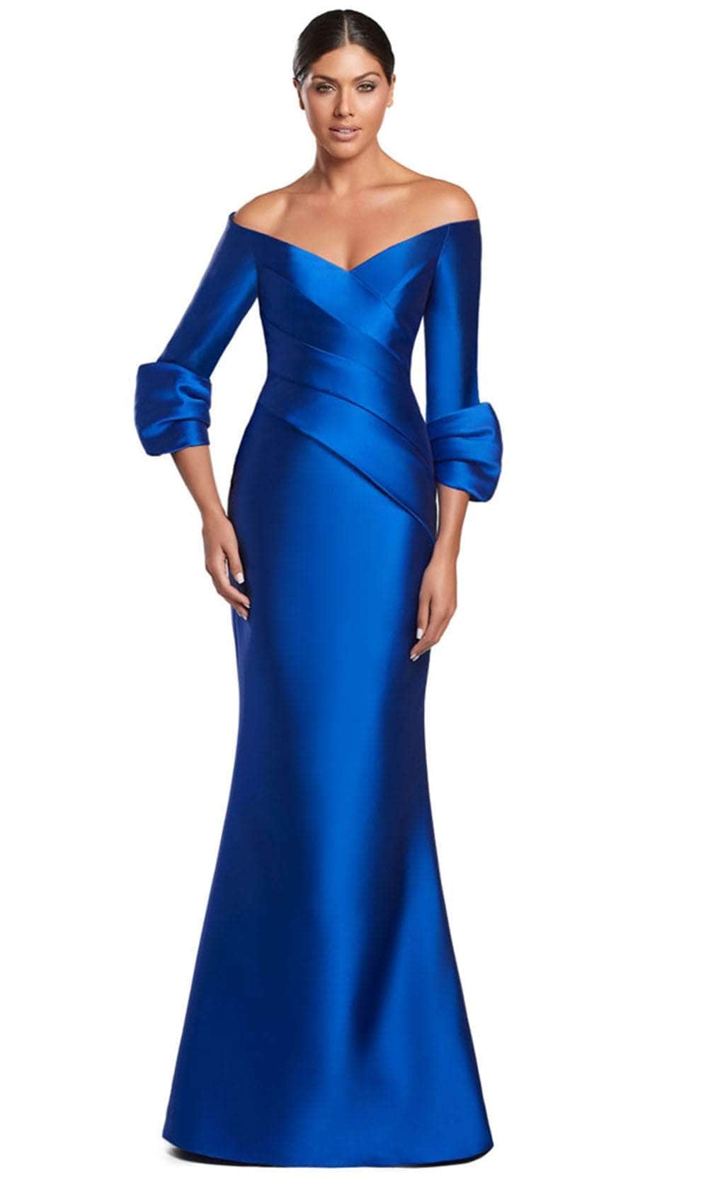 Off Shoulder V-Neck Formal Gown