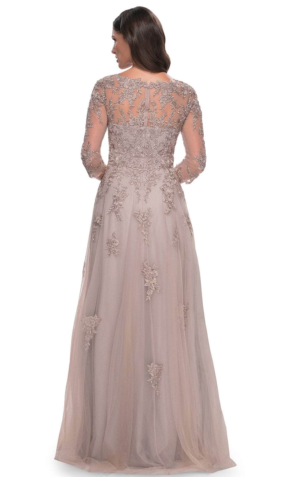 Lace Ornate A-Line Evening Dress