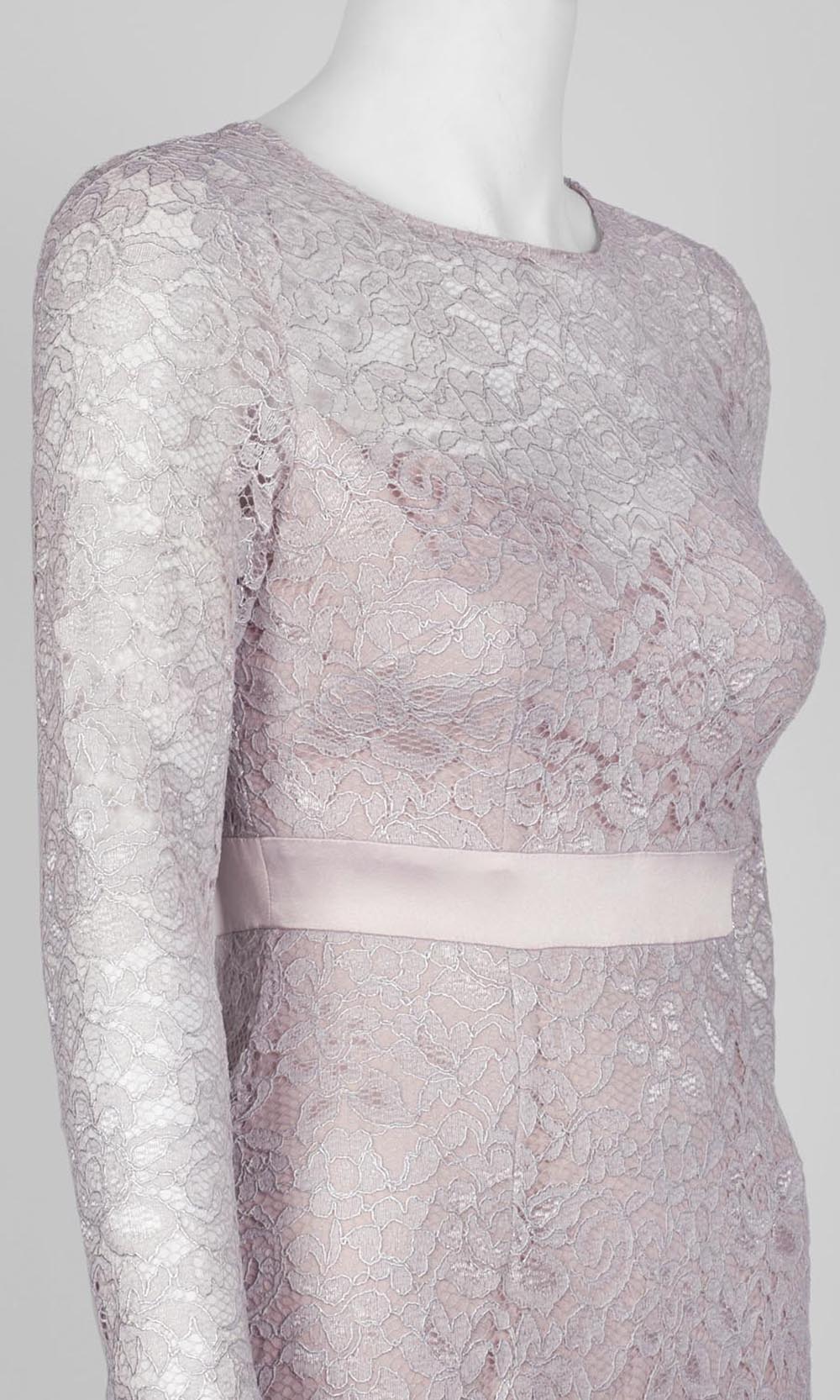 AP1E205128 Lace Long Sleeve Fitted Dress