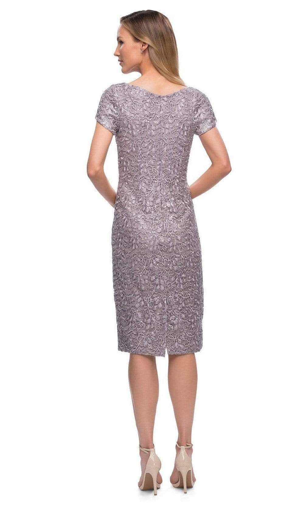 29809 Textured Fabric Midi Dress
