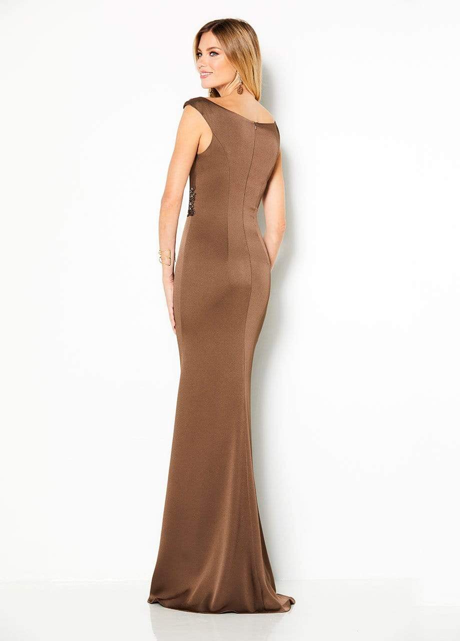 219676 Embellished Bateau Sheath Dress