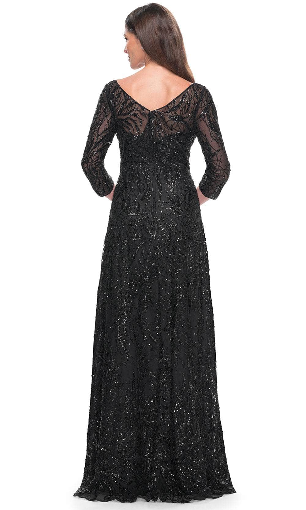 Illusion Sequin Formal Dress