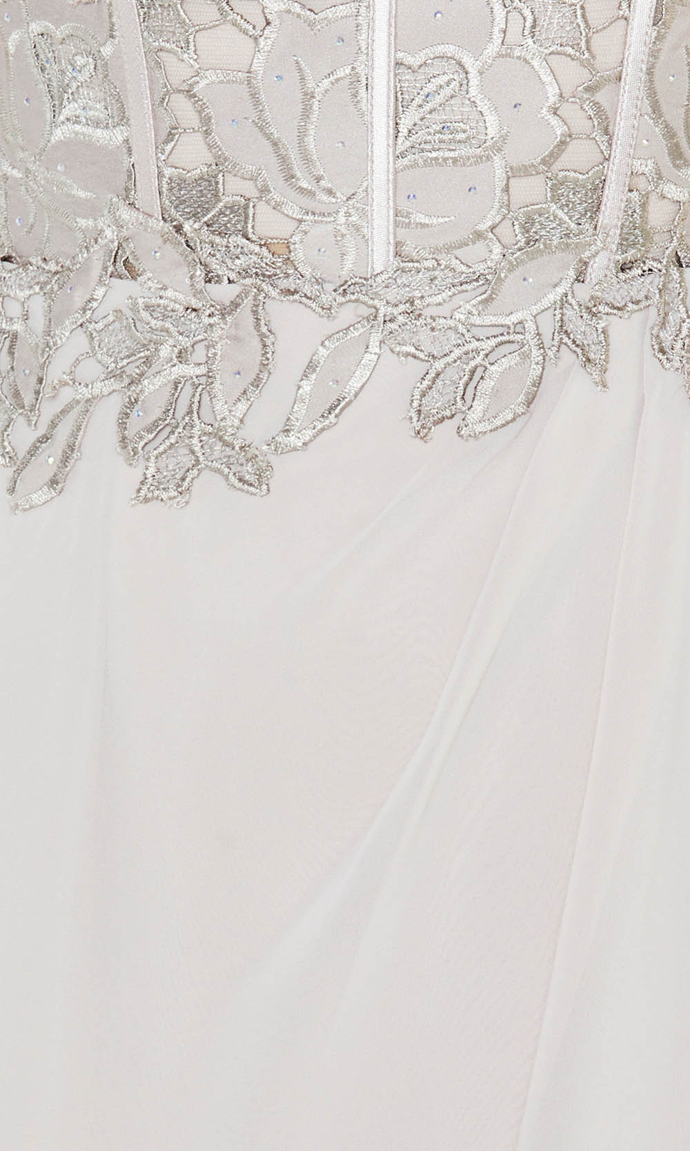 Embroidered Crepe Tulip Mother of the Bride Dress