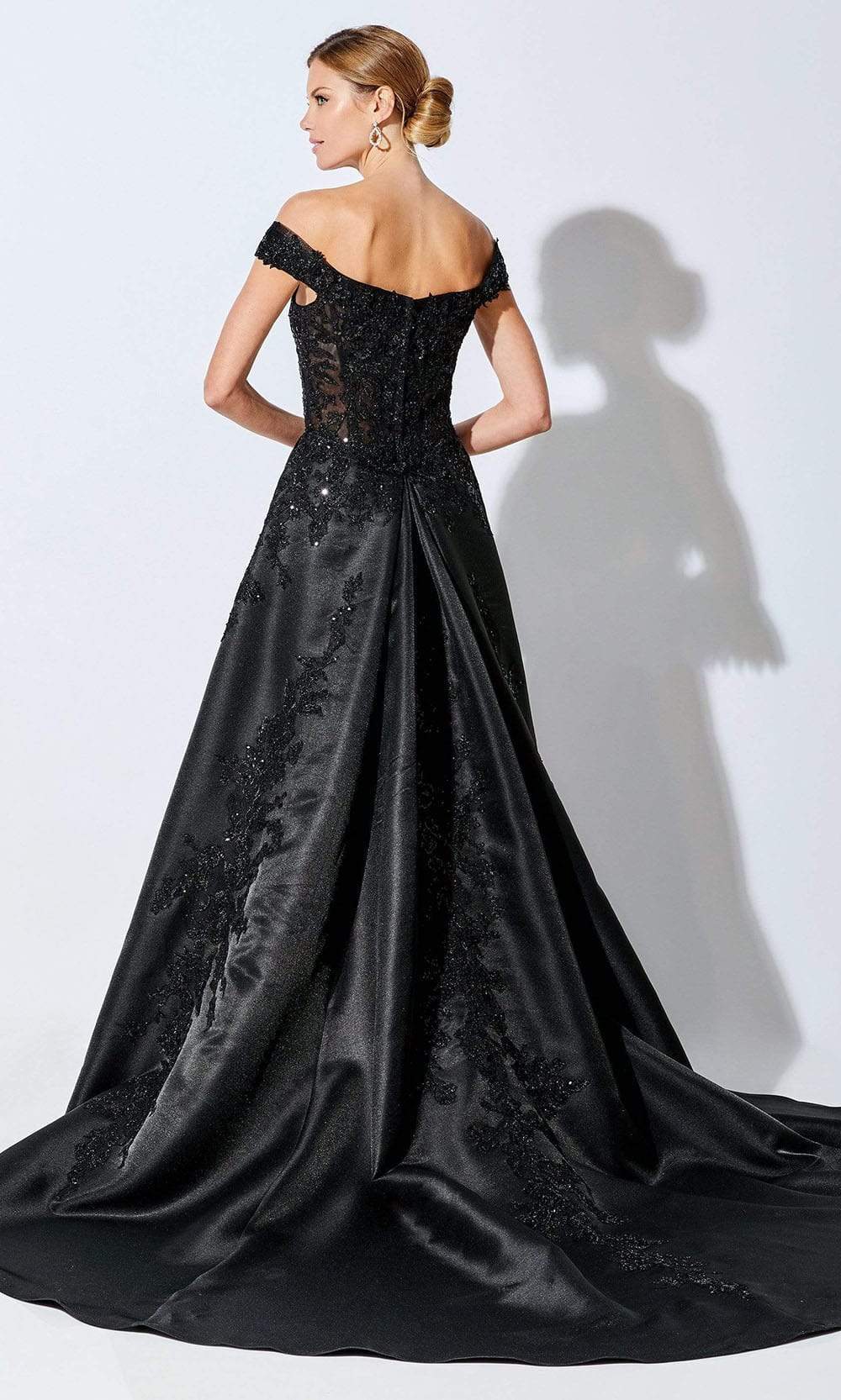 221D51 Off Shoulder A-Line Evening Dress
