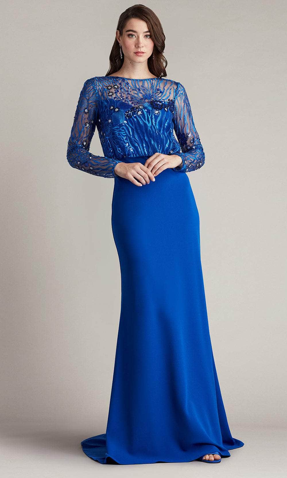 Sea-Motif Inspired Blouson Evening Gown