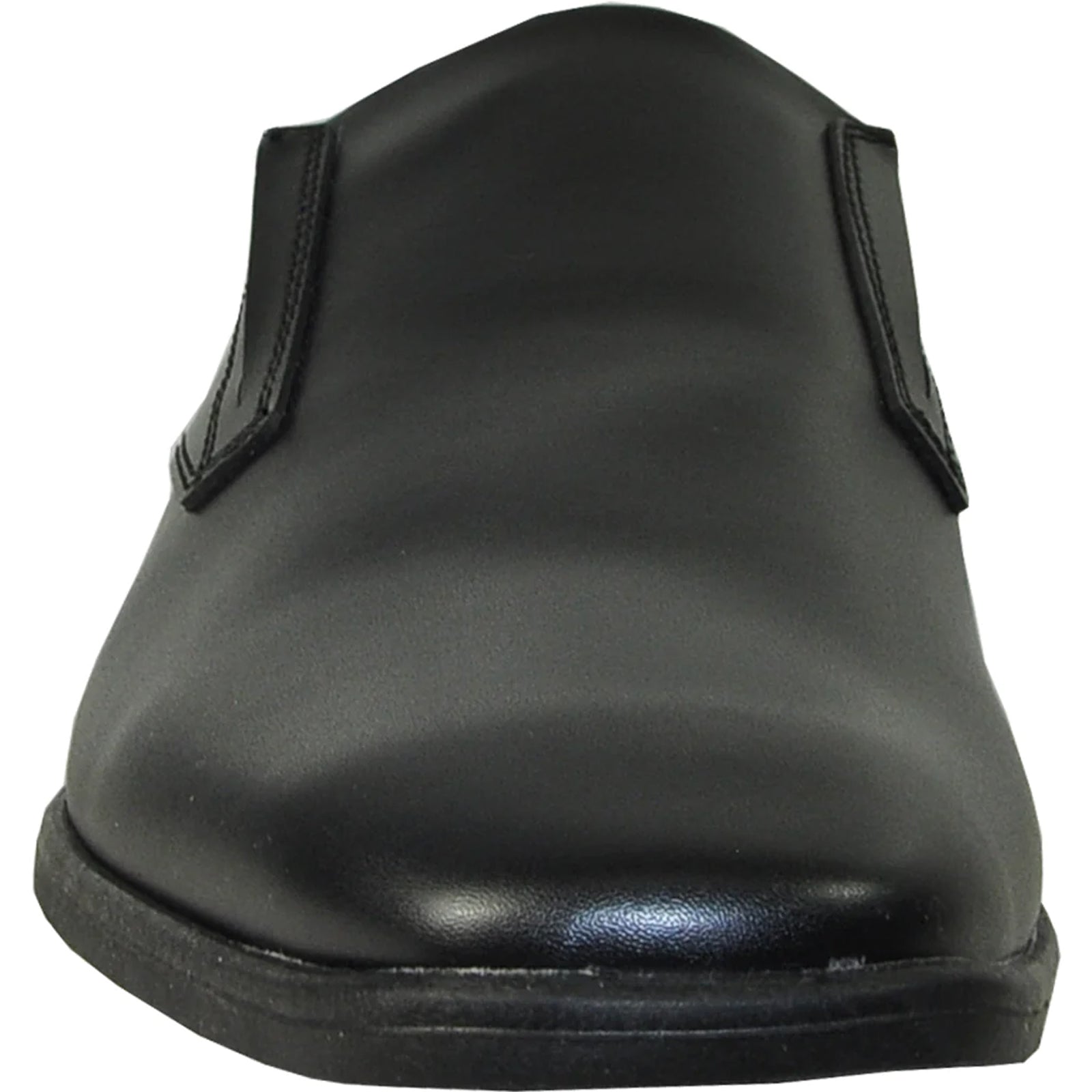 Mens Plain Pointy Square Toe Dress Loafter in Black