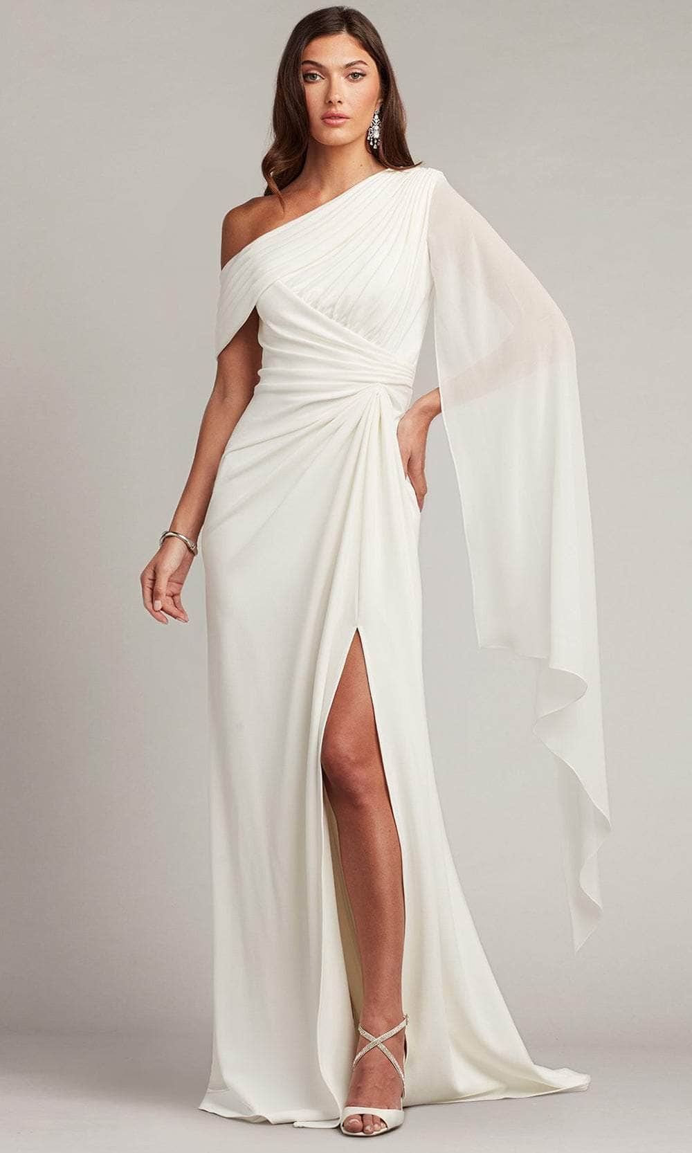 Drape Sleeve Ruched Detailed Wedding Dress