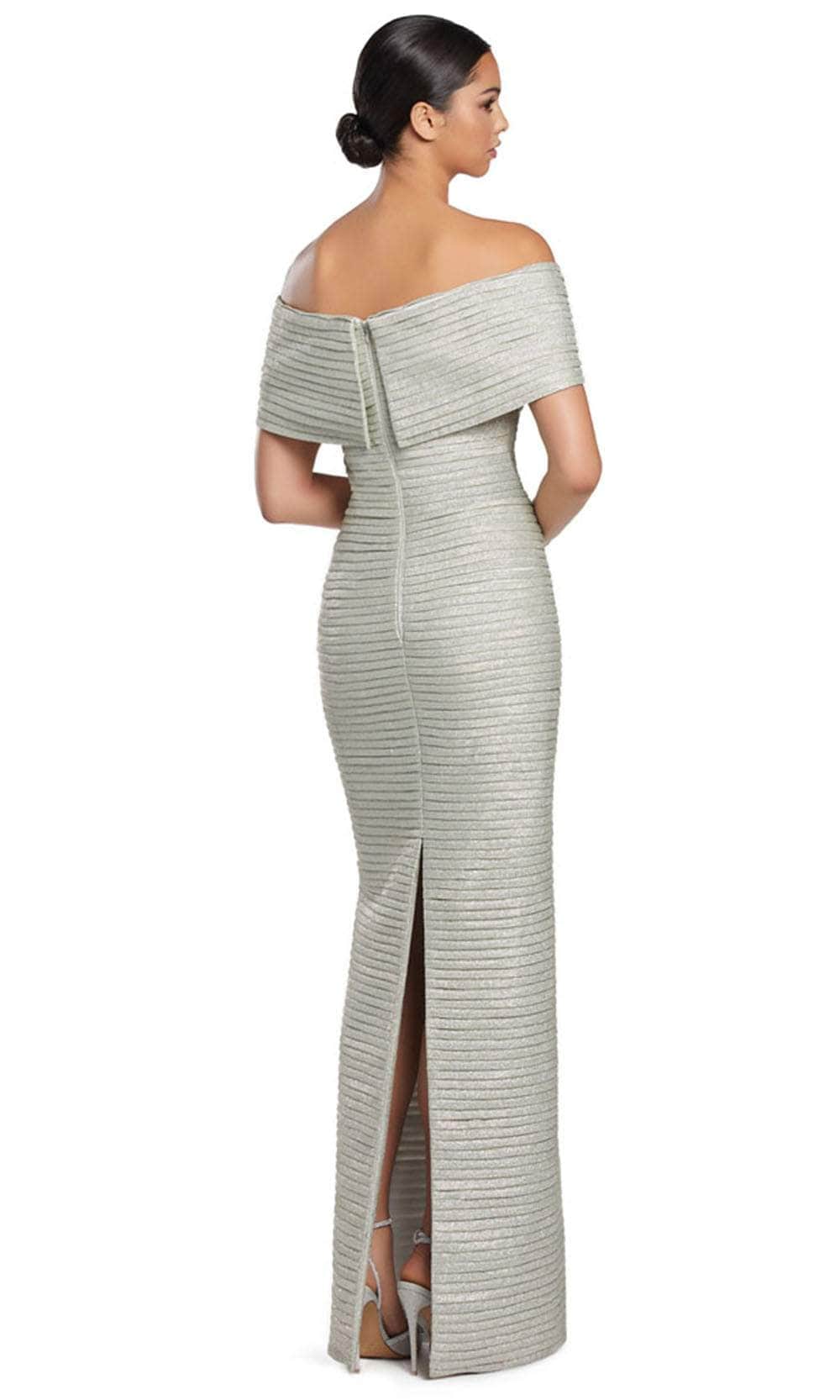 Straight Neck Column Formal Gown