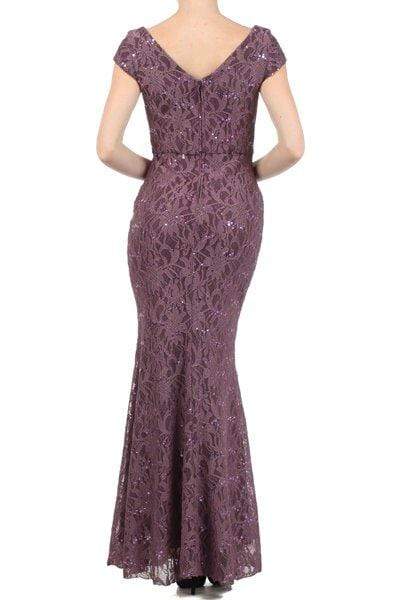 2003 Lace V-neck Trumpet Dress