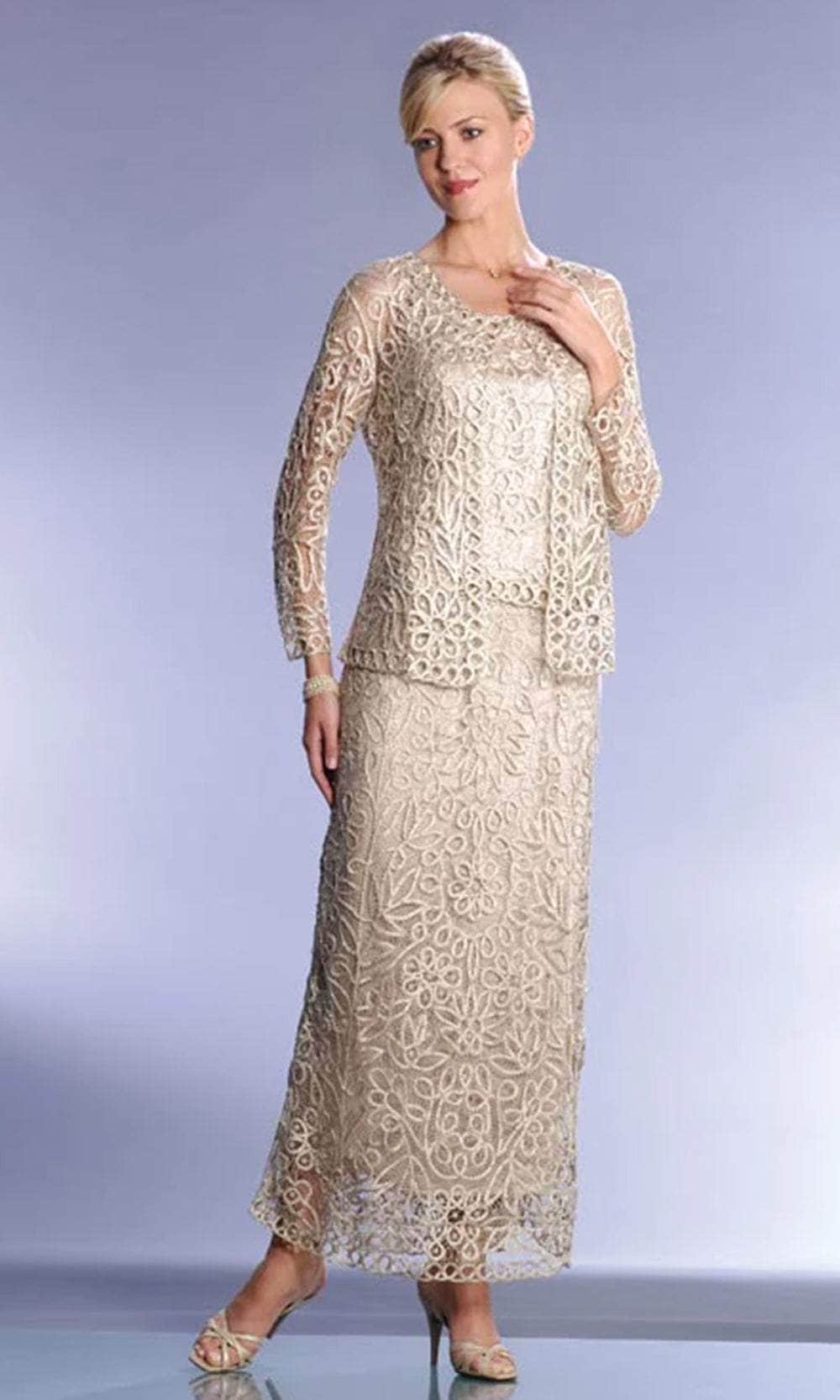 Signature Crochet Three Pieces Evening Gown