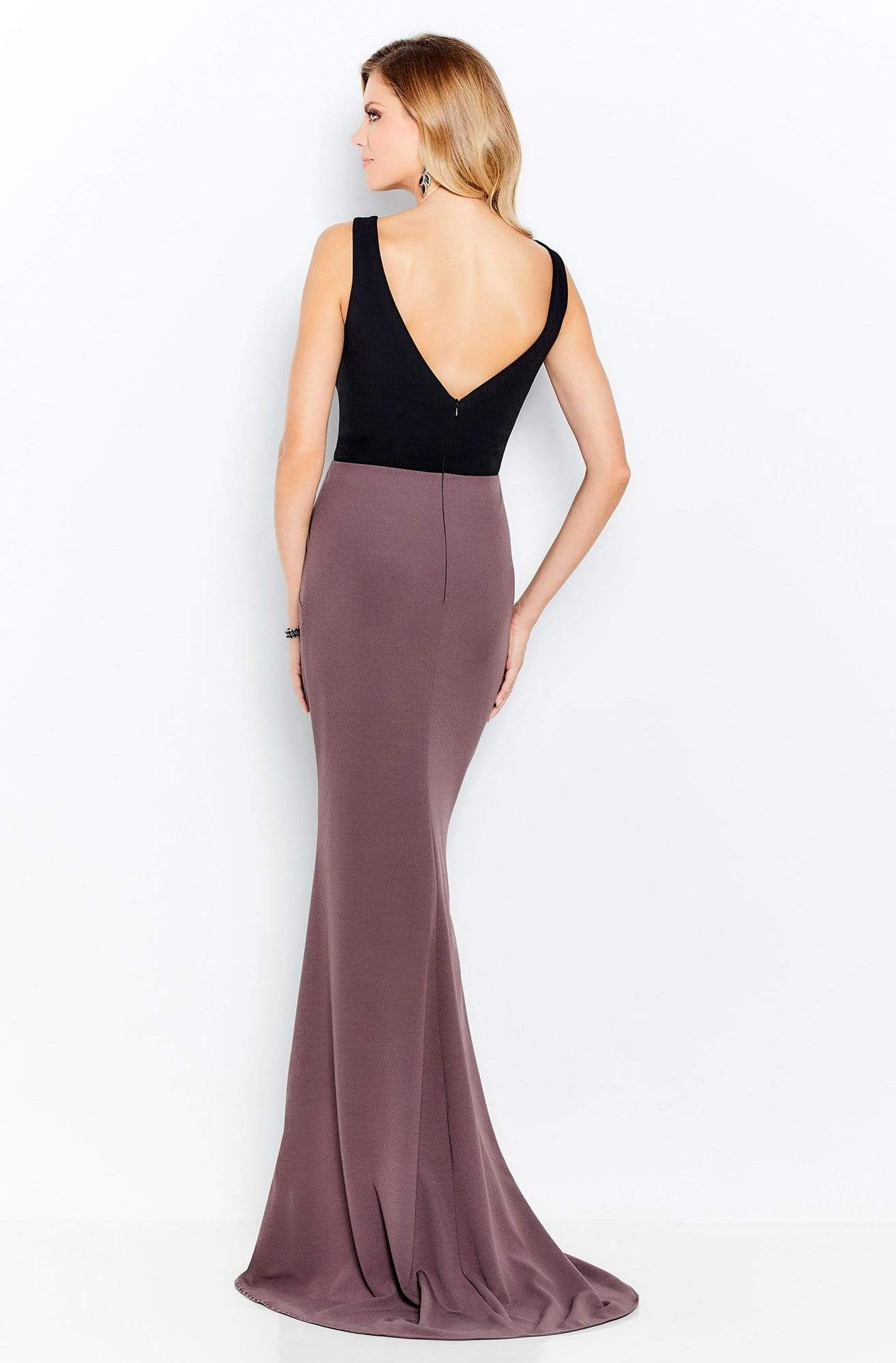 120601 Two Toned Scoop Sheath Dress