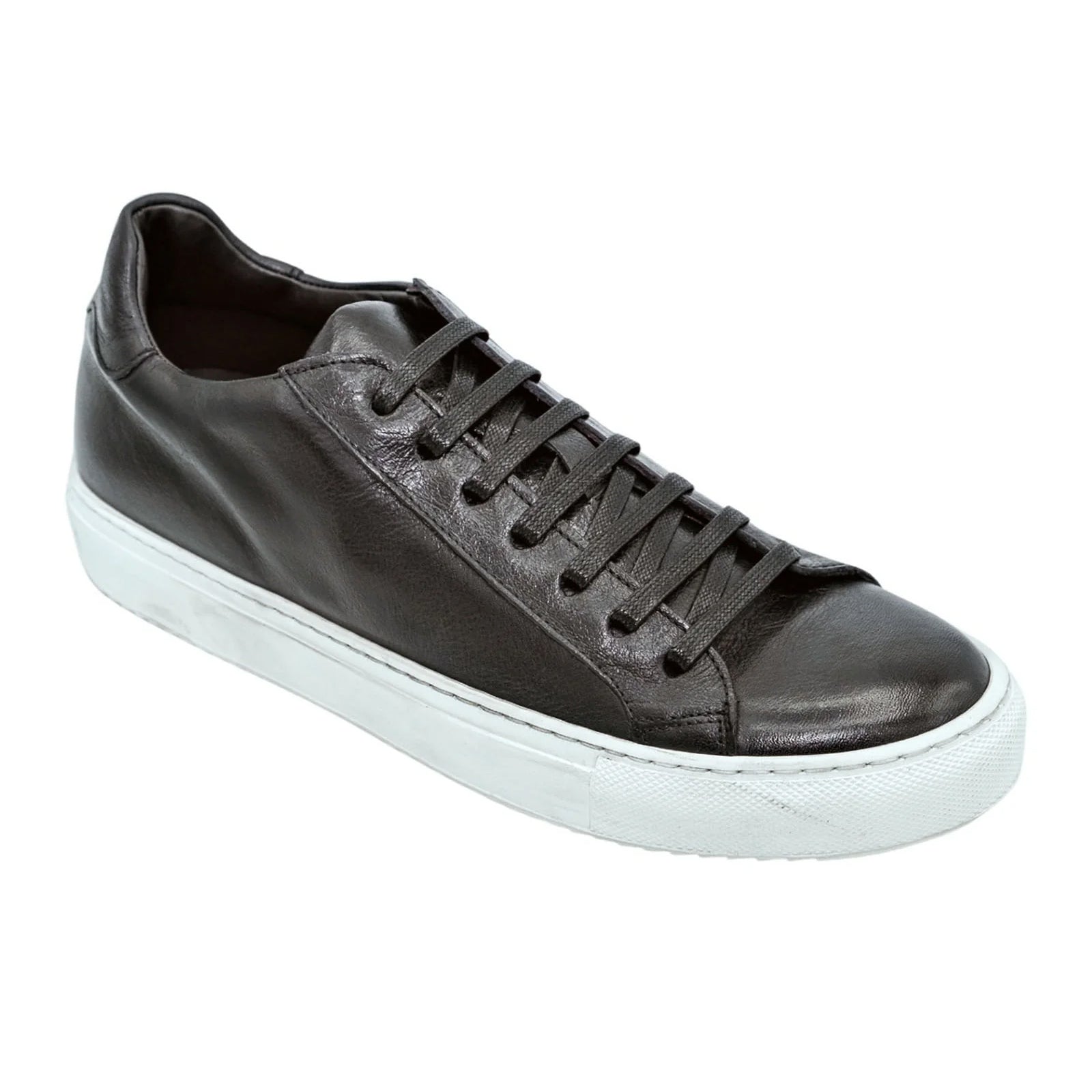 Men’s Belvedere Ricardo Nappa Leather Dress Sneaker in Black