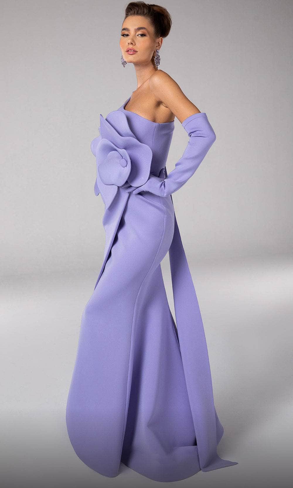 Oversized Rosette Evening Gown