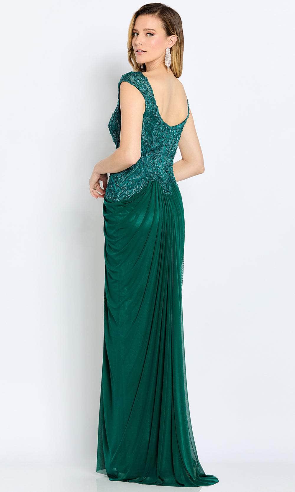 Draped Sheath Evening Gown