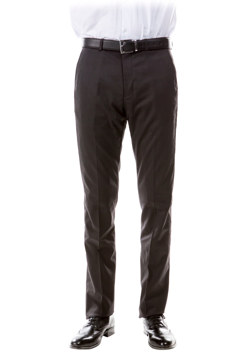 Men’s Designer Wool Suit Separate Pants in Charcoal Grey
