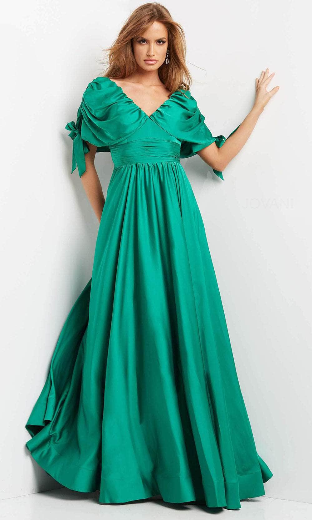 Cap Sleeve A-Line Evening Dress
