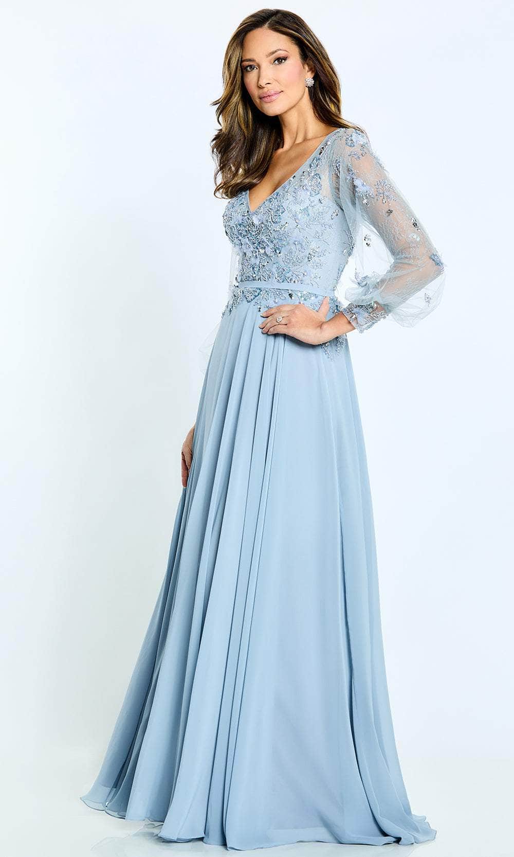 Long Sleeve A-line Long Dress