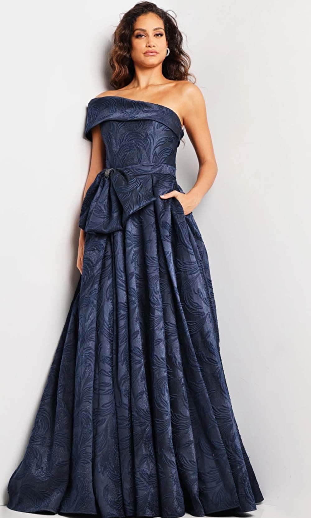 One Shoulder Evening Gown