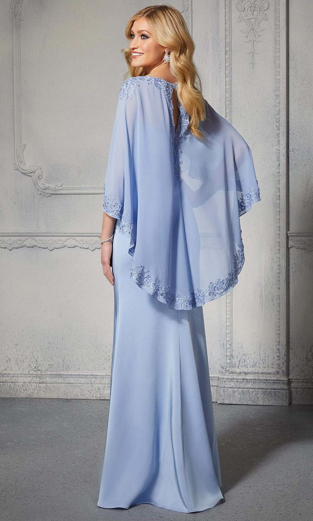 72401 Capelet Sheath Evening Dress