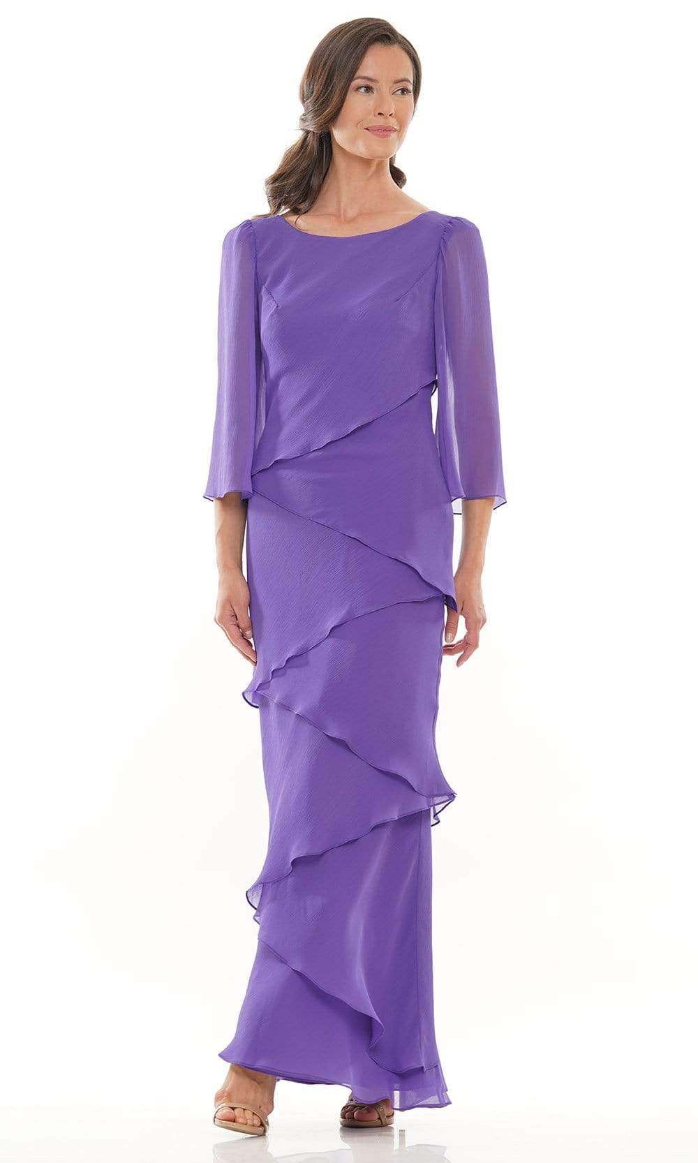 M302 Bateau Sheath Evening Dress