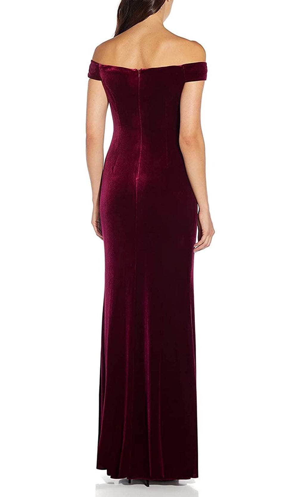 Velvet Sheath Evening Gown