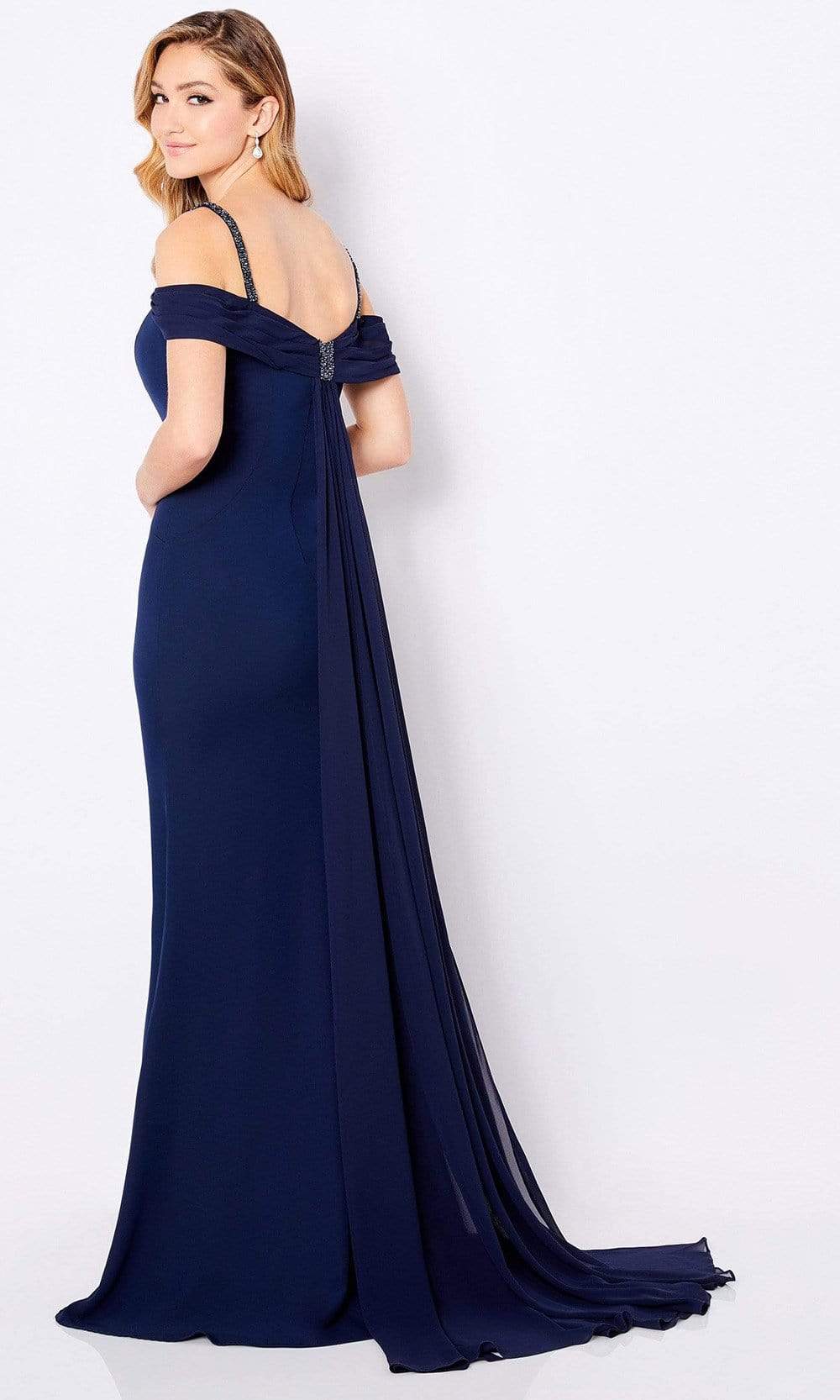 221692 Square Neck Sheath Evening Dress