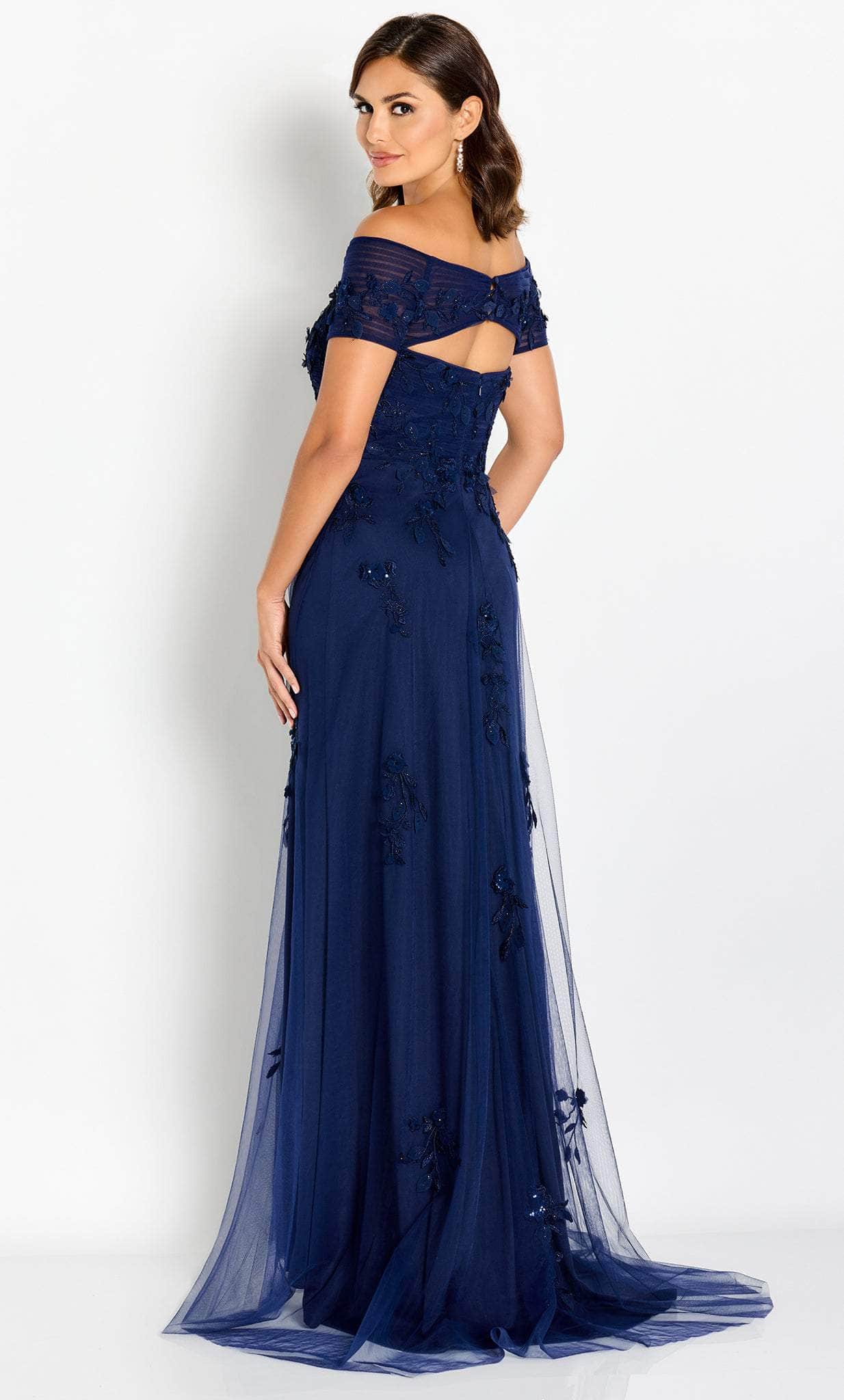 Applique A-Line Evening Gown