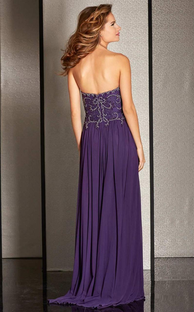 M6229 Embellished Sweetheart Column Dress