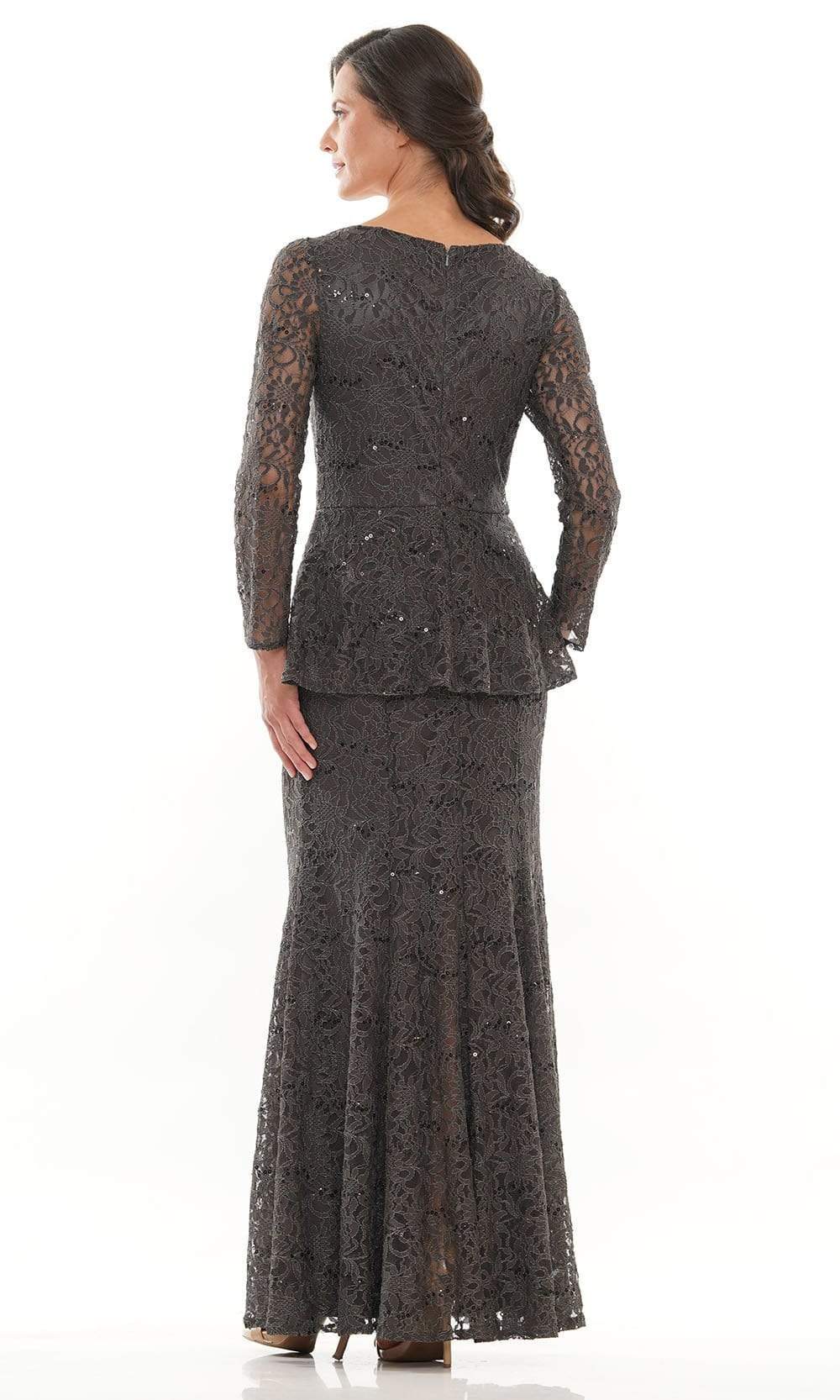 M306 V-Neck Trumpet Evening Dress