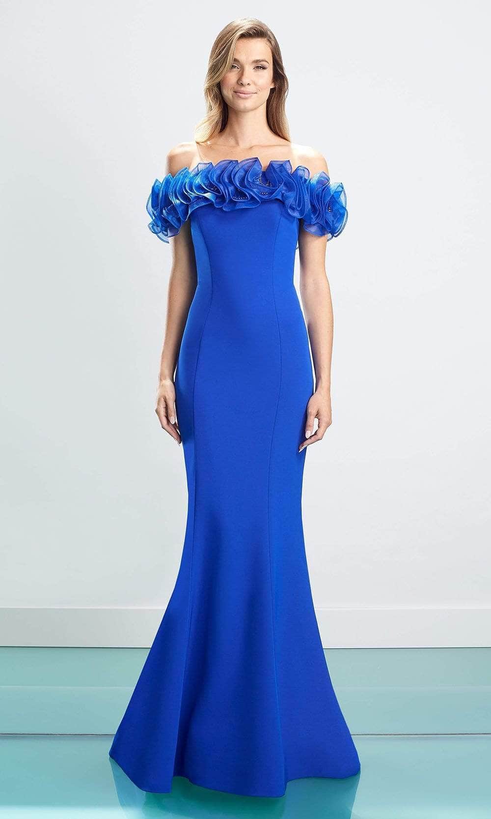Ruffled Ornate Evening Dress 1461