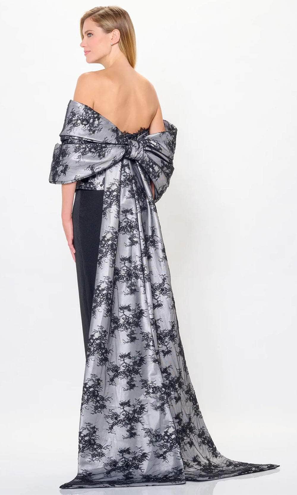 Oversized Bow Evening Dress