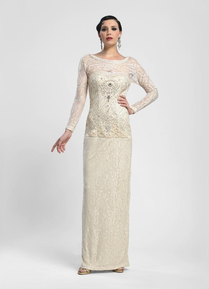 Illusion Embellished Dress W4134
