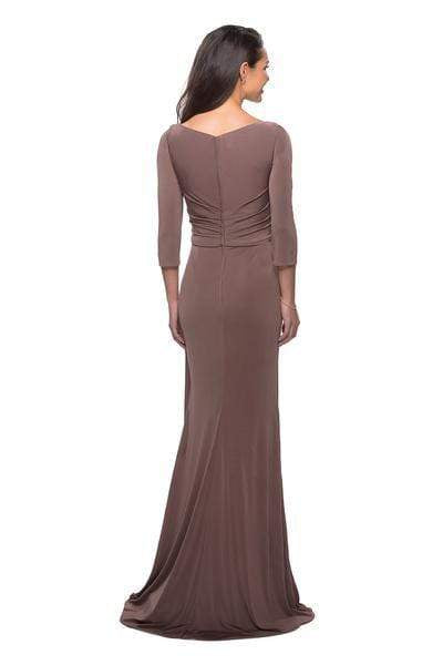 26955 Ruched V-neck Sheath Dress