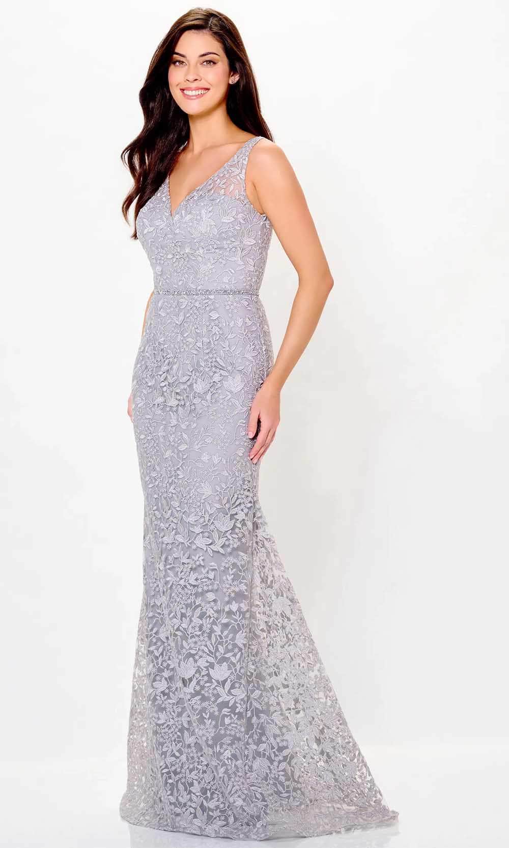 Sleeveless Lace Evening Dress