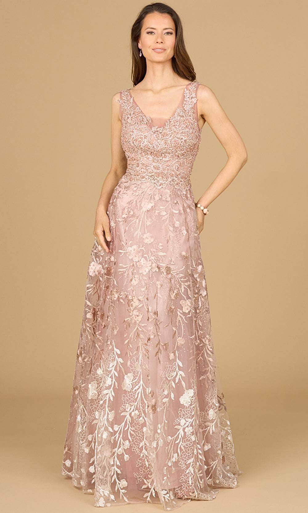 Ombre Lace Evening Gown