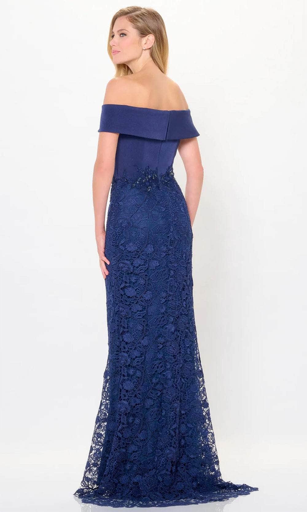 Draped Off Shoulder Evening Dress