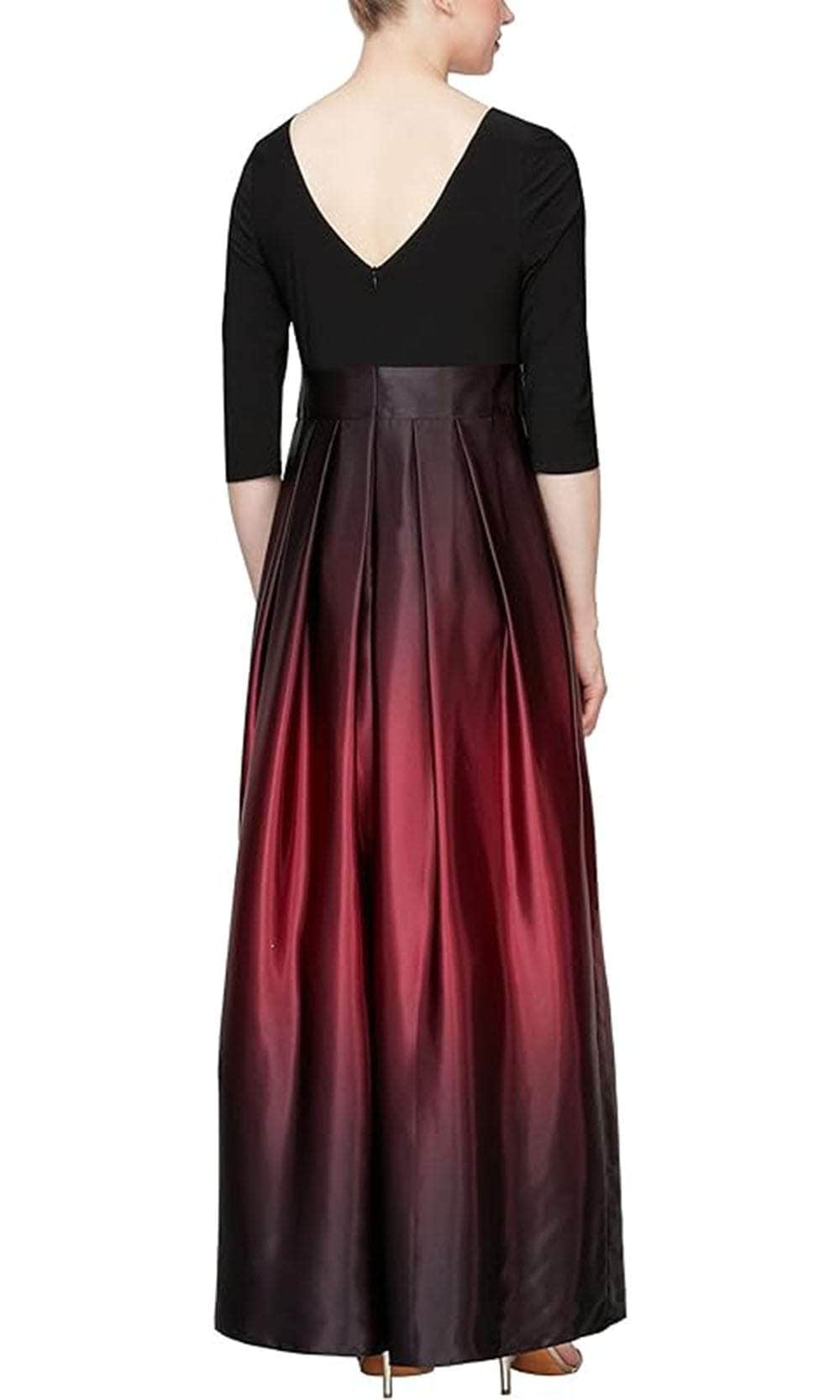 Ombre Charmeuse A-Line Dress